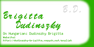 brigitta dudinszky business card